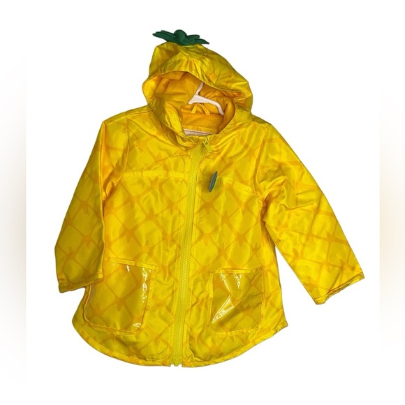 Carters toddler girls yellow pineapple raincoat sz 2T NWT - Picture 1 of 3